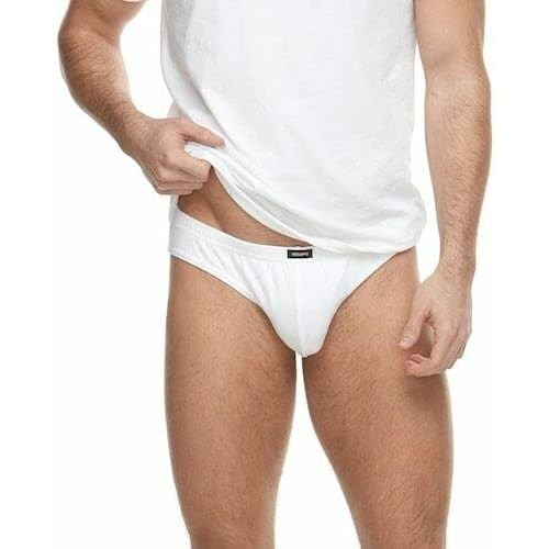 Equipo-Mens-5-pack-Solid-White-Bikini-Briefs